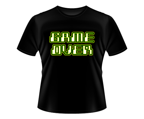 Camiseta de Games - Game Over