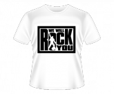 Camiseta de Rock - Queen - We will rock you!