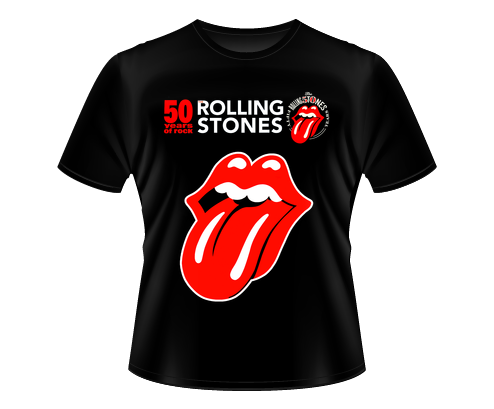 Camiseta Rolling Stones - 50 anos