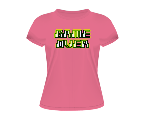 Camiseta de Games - Babylook - Game Over